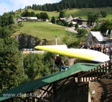 Hang-gliding launch ramp, Col de la Forclaz