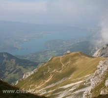 Three hours to reach the Tournette summit, Lake Annecy