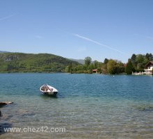 Rowing boat at Angon, Lake Annecy