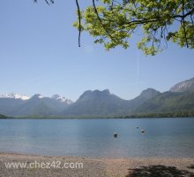 Lac d'Annecy, plage d'Angon