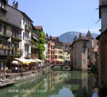 Restaurants le long le canal, Annecy