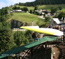 Le point de décollage pour le deltaplane, Col de la Forclaz