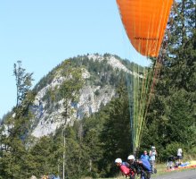 Le décollage parapente, Lac d'Annecy