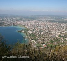 Vue d'Annecy depuis Mont Veyrier