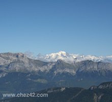 View of Mont Blanc from the Semnoz