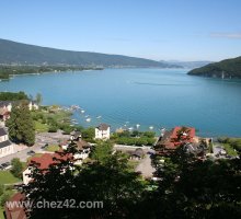 Vue du Lac d'Annecy depuis Duingt