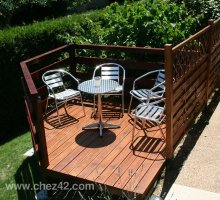 Chez42, terrasse en bois