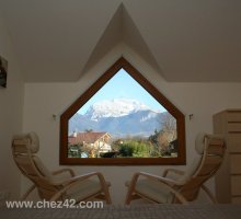 Chez42, chambre principale, vue est