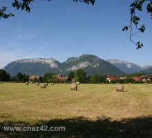 View from the cycle track, Saint-Jorioz