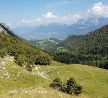 Walking at the Col de la Frasse, close to Lake Annecy