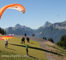 Le point de décollage, Col de la Forclaz