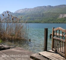 View of Roc des Boeufs from Angon, Lake Annecy