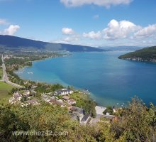 Vue vers Annecy depuis le Taillefer de Duingt