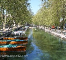 Vue depuis le Pont des Amours, Annecy